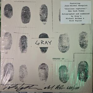 Basquiat-Gray "Shades of..." Album — Black Ink Fingerprint Cover limited edition
